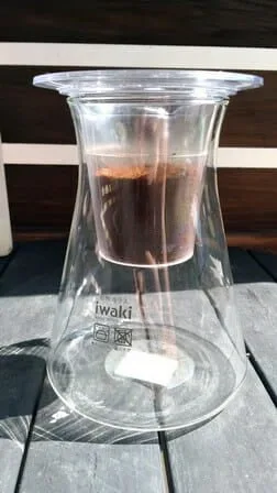 ground coffee added