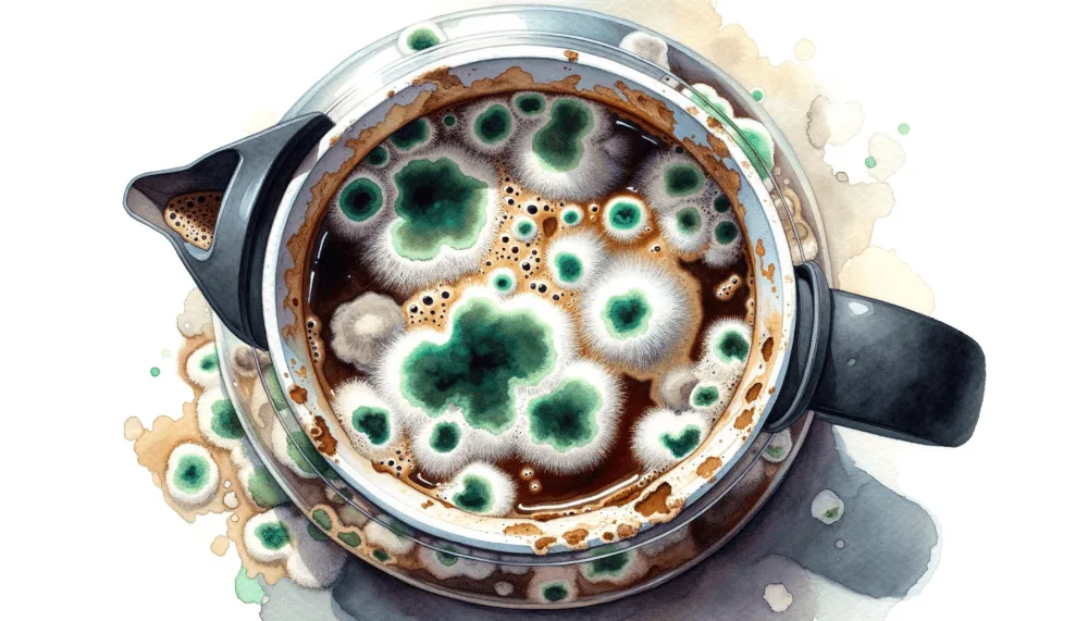 moldy coffee when it goes bad