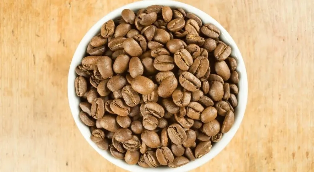 roasted coffee as a snack