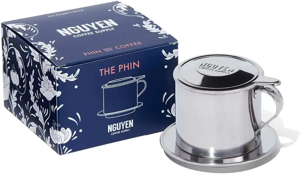 Nguyen Coffee Supply - Original Phin Filter: Stainless Steel 12oz Chamber, Perfect Cup of Phin Drip Coffee in 7 minutes