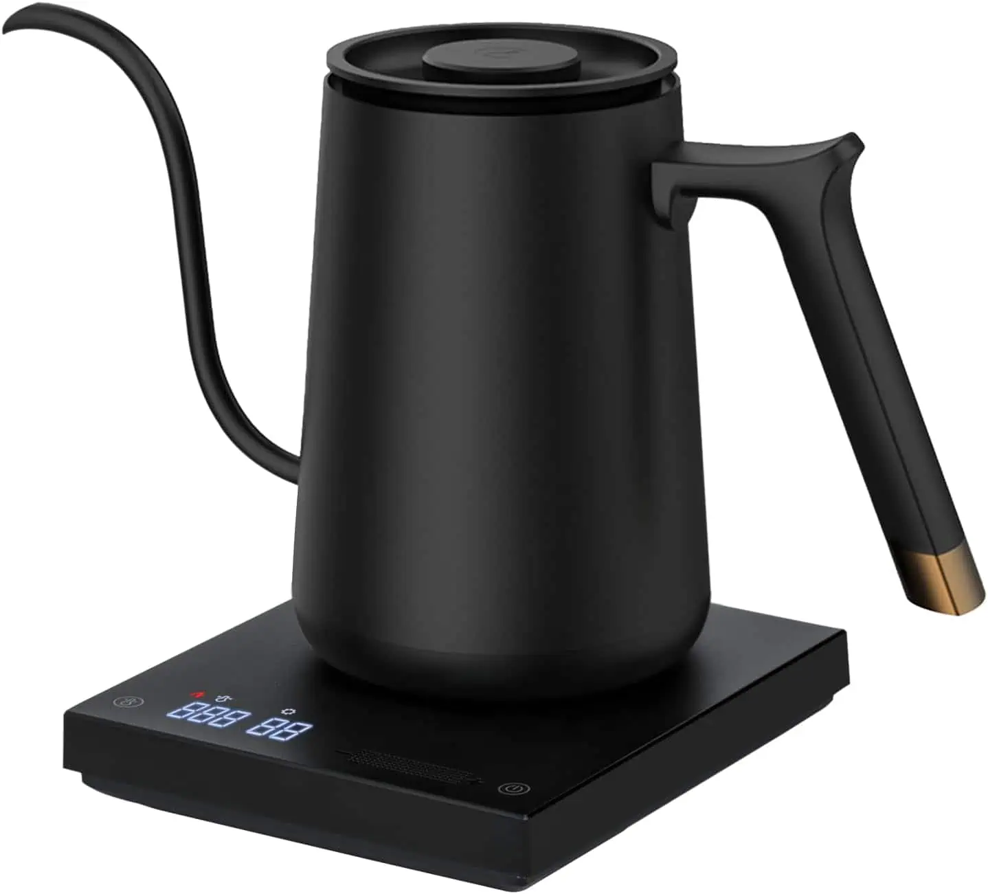 TIMEMORE Electric Gooseneck Kettle with Temperature Control, 600ml, Black