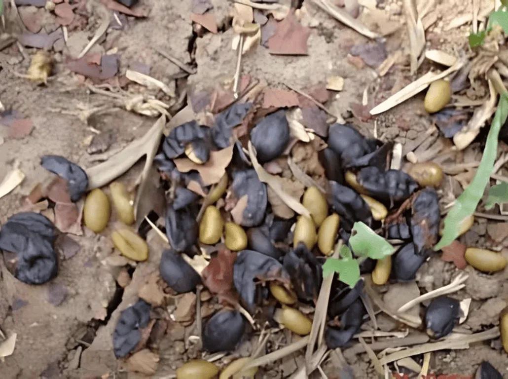 beans that have been eaten by monkeys